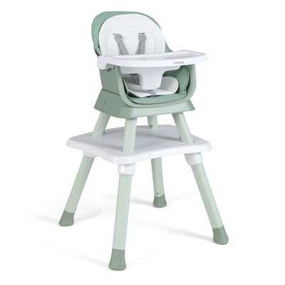 Safstar 8-in-1 Baby High Chair w/ Double-layer Cushions Multifunctional Toddler Black
