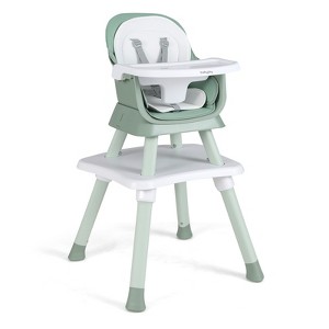 Safstar 8-in-1 Baby High Chair w/ Double-layer Cushions Multifunctional Toddler Black - 1 of 1