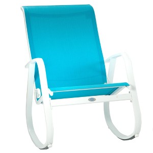 Kozyard Outdoor Patio Rocking Sling Chair – Featuring a Powder-Coated Aluminum Frame and Breathable Mesh Fabric, Ideal for Patio, Porch, Yard - 1 of 4