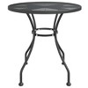 vidaXL Patio Table Expanded Metal Mesh Anthracite Ø 23.6"x28.3"/Ø 31.5"x28.3" - 3 of 4