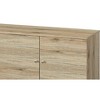 Vynxaria Mid-Century Modern TV Stand, Entertainment Centre in Oak for TVs up to 63", with 2 Storage Shelves & 1 Cabinet - 2 of 4