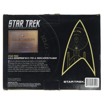 Bronze Star Trek USS Enterprise Dedication Plaque Replica