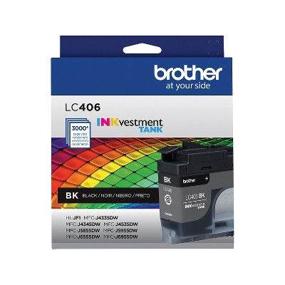 Brother Lc406 Black Standard Yield Ink Cartridge (lc406bks) : Target