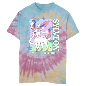 Boy's Pokemon Colorful Sylveon Stars T-Shirt - 1 of 4