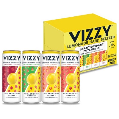 VIZZY Lemonade Hard Seltzer Variety Pack - 12pk/12 fl oz Slim Cans