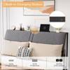 Coolmee Full/Queen Size Bed Frame Ergonomic with Charging Station, Metal Platform Bed with Storage Headboard and Under-bed Storage - 4 of 4