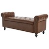 CAVINAS 55.12" Storage Ottoman Bench with Button Tufting,End of Bed Bench with Hidden Storage Space,Storage Ottoman for Living Room - 2 of 4