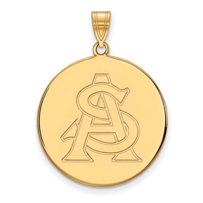 Black Bow Jewelry 14k Yellow Gold Arizona State Sun Devils NCAA Extra Large Pendant