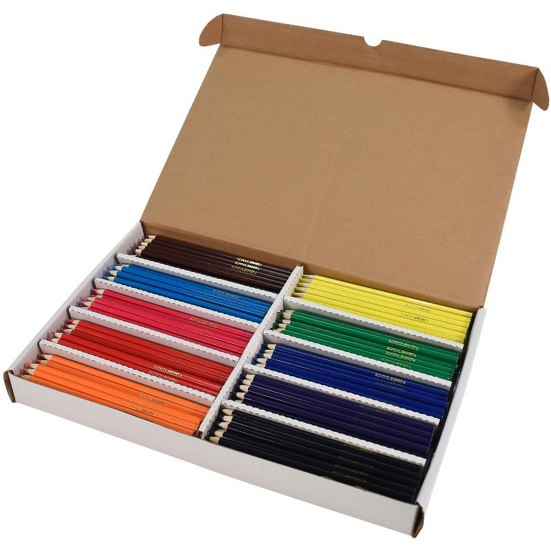 School Smart Colored Pencils, Assorted Colors, Pack of 250, 3 of 12