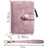 Clotth Womens Small Bifold PU Leather Wallet with RFID Blocking, Large Capacity & Wrist Strap | Easy to Use for Everyday Carry, Travel - 3 of 4