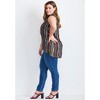 Avenue Women's Plus Size Zip Neck Hi-Low Shirt - 4 of 4