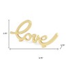 HomeRoots 10" Gold Cast Iron Love Tabletop Sign - 3 of 4