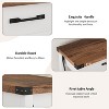 31in Wood Console Table, Entryway Table with Drawers and Open Storage Shelf, 2-Tier Foyer Table Narrow Sofa Table for Couch Corridor Living Room - 3 of 4