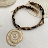 Gold Charm Scarf Necklace - Starfish, Cross & Flower Boho Beach Jewelry for Women - 4 of 4