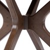 Plank+Beam Cross Leg Modern Coffee Table, 30" Solid Wood Tables for Living Room, Round Center Table - 3 of 4
