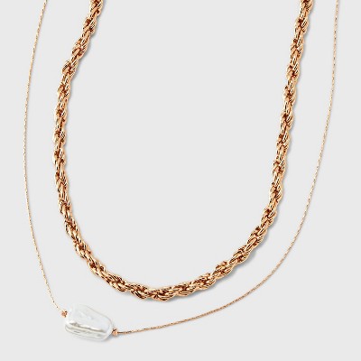 Ball Chain Multi-strand Necklace - A New Day™ Gold : Target