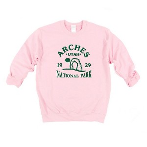 Simply Sage Market Women's Graphic Sweatshirt Embroidered Utah Arches - 1 of 3