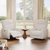 Power Recliner Swivel Rocker Chair with USB Ports, Fabric Glider Nursery Chair with High Back for Living Room - 2 of 4