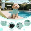 Dog Robes for After Bath - Super Absorbent & Fast Drying Coat with Hood, Bath Towels for Drying Dogs Small, Puppy Bathrobe Beach Essentials - 4 of 4