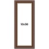 PosterPalooza | Panoramic Traditional Brown Picture Frame - UV Acrylic, Foam Board Backing, Hanging Hardware - 2 of 4