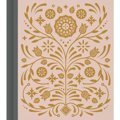 ESV Journaling Study Bible (Cloth Over Board, Blush/Ochre, Floral Design) - (Hardcover)