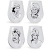 Just Funky The Golden Girls Stemless Wine Glass Collectible Set of 4| Each Holds 16 Ounces - image 3 of 4
