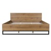 King Size Wood Bed Frame with Headboard for Bedroom - 4 of 4