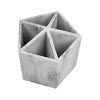 Mind Reader Pen & Accessory Holder, Desktop Organizer, Storage, Modern, Office, Resin, 5.75"L x 5.75"W x 5.75"H, White - 4 of 4