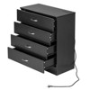 Karl Home 4-Drawer Black Particle Board 25.98in. W Chest of Drawer - 2 of 4