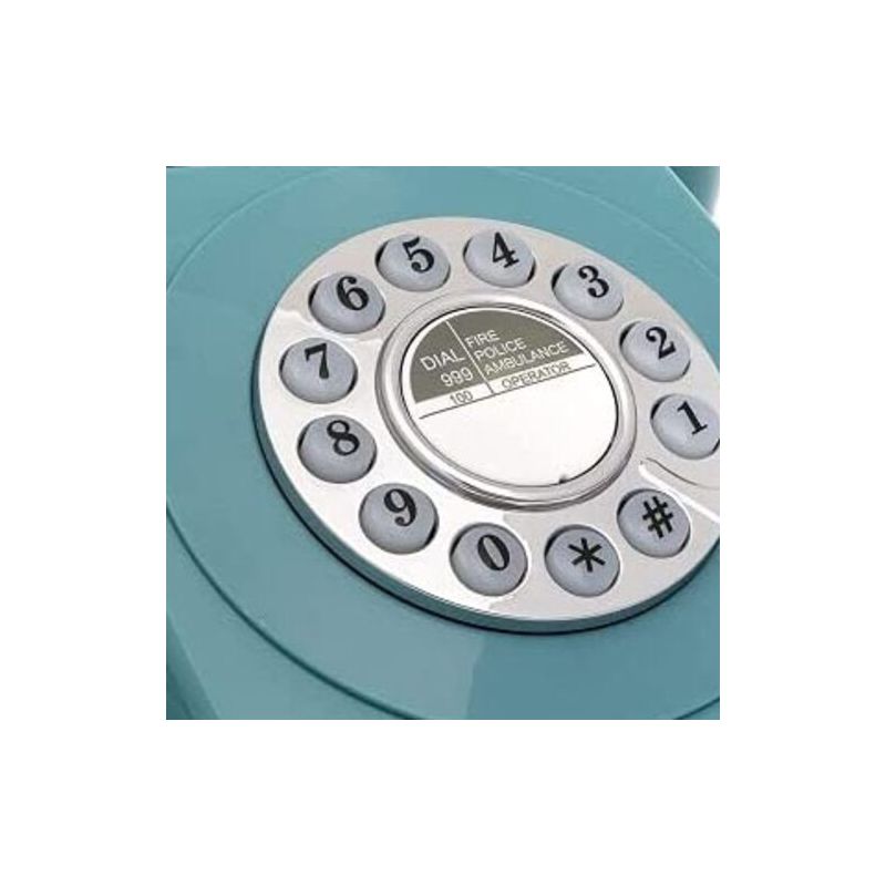 GPO Retro GPO746DPBBL 746 Desktop Push Button Telephone - Blue, 2 of 7
