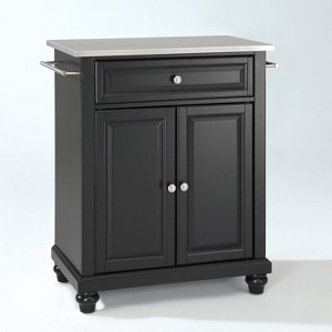 Cambridge Stainless Steel Top Portable Kitchen Island/Cart - Crosley - 1 of 4