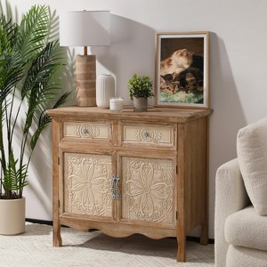 Heynemo Storage Cabinet with Drawers and Doors, Kitchen Sideboard Cabinet, Accent Buffet Server Cabinet, Wood Cabinet Organizer - 1 of 4