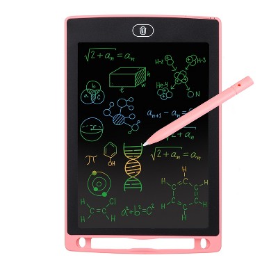 HOM 8.5 Inch LCD Writing Tablet for Kids (Pink) Colorful Drawing Pad & Doodle Board