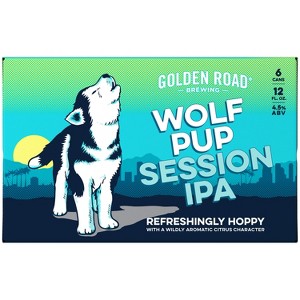 Golden Road Wolf Pup Session IPA Beer - 6pk/12 fl oz Cans - 1 of 4