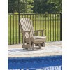 Signature Design by Ashley Hyland wave Outdoor Swivel Glider Chair, Driftwood - 2 of 4
