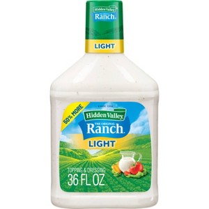 Hidden Valley Original Ranch Light Salad Dressing & Topping, Gluten Free, keto-friendly - 36 fl oz - 1 of 4