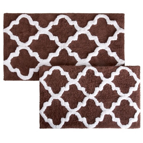 dark brown bath mat sets