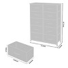 FONTOI Decorative Storage Cabinets, Stylish Decorative Storage Cabinet that Enhances Both Form and Function, Brown, 31.5"*11.8"*44.12" - 4 of 4