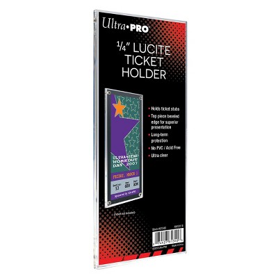 Ultra PRO Lucite Ticket Holder for 2-1/2" X 7" Ticket Stubs