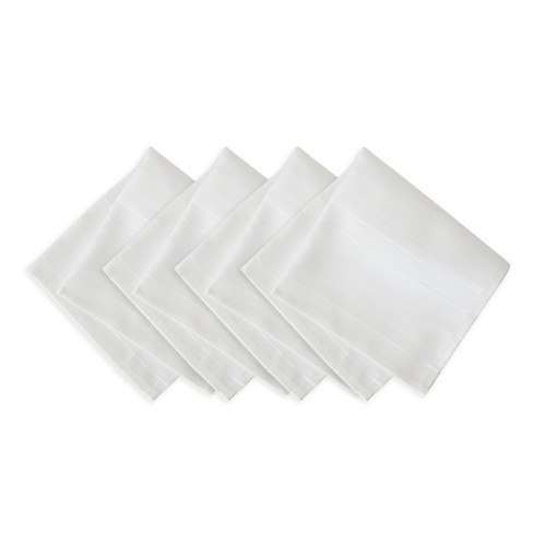 Elrene Denley Stripe Jacquard Stain Resistant Napkin Set of 4 - 17" x 17" - Elrene Home Fashions - image 1 of 3