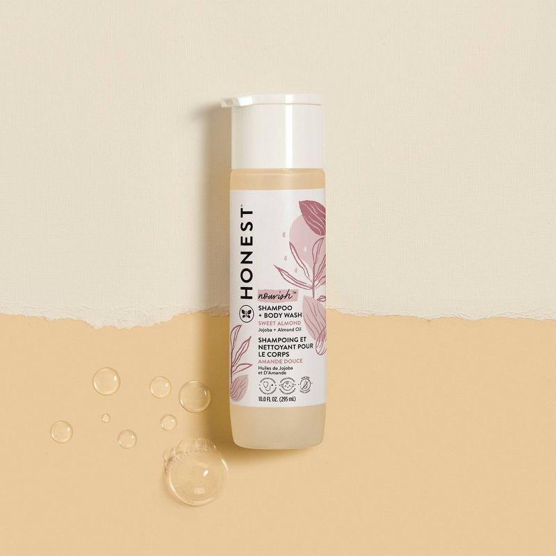The Honest Company Nourish Shampoo + Body Wash - Sweet Almond - 10 fl oz, 3 of 14