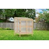 Gulches 2-Tier Foldable Wooden Cold Frame Greenhouse with Shelves - 2 of 4