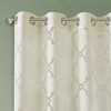 Stylish Eden Fretwork Curtain Panel, All Season Grommet Top Lightweight Sheer Fabric fits Various Rooms Decor Styles - 3 of 4