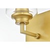 Elegant Lighting Ronnie 1 light Black and Clear Bath Sconce - 4 of 4