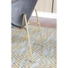 Sapphtopaz Modern Simple Velvet Dining Chairs Set of 2, Upholstered Side Accent Chairs Kitchen Chairs with Gold Metal Legs for Dining Room, Kitchen - 4 of 4