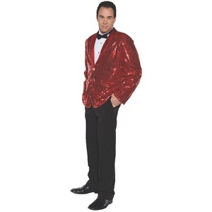 Underwraps Mens Sequin Jacket - 1 of 2