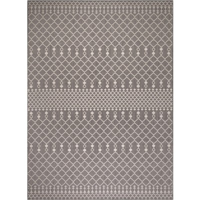 Nourison Positano Moroccan Trellis Flatweave Low Pile Indoor Outdoor ...