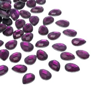 Unique Bargains Glass Horse Eye DIY Jewelry Craft Teardrop Gems 50 Pcs - 1 of 4