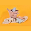 Link Ready! Set! Play! Silicone Beach & Pool Toy 7pc Set For Travel Easy To Clean Bucket Shovel 4 Sands Molds For Toddlers & Babies Carry Bag Included - 2 of 4