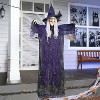 Joyfy 72” Halloween Decor Hanging Talking Witch, Party Supplies Light Up Ghost Halloween Hanging Decorations Witch for Haunted House Outdoor/Indoor - 3 of 4
